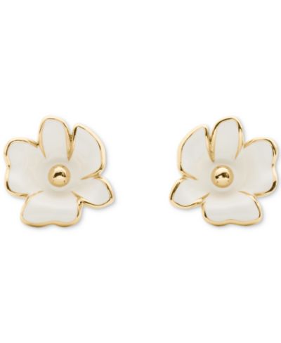 kate spade new york Cubic Zirconia Golden Bloom Flower Stud Earrings