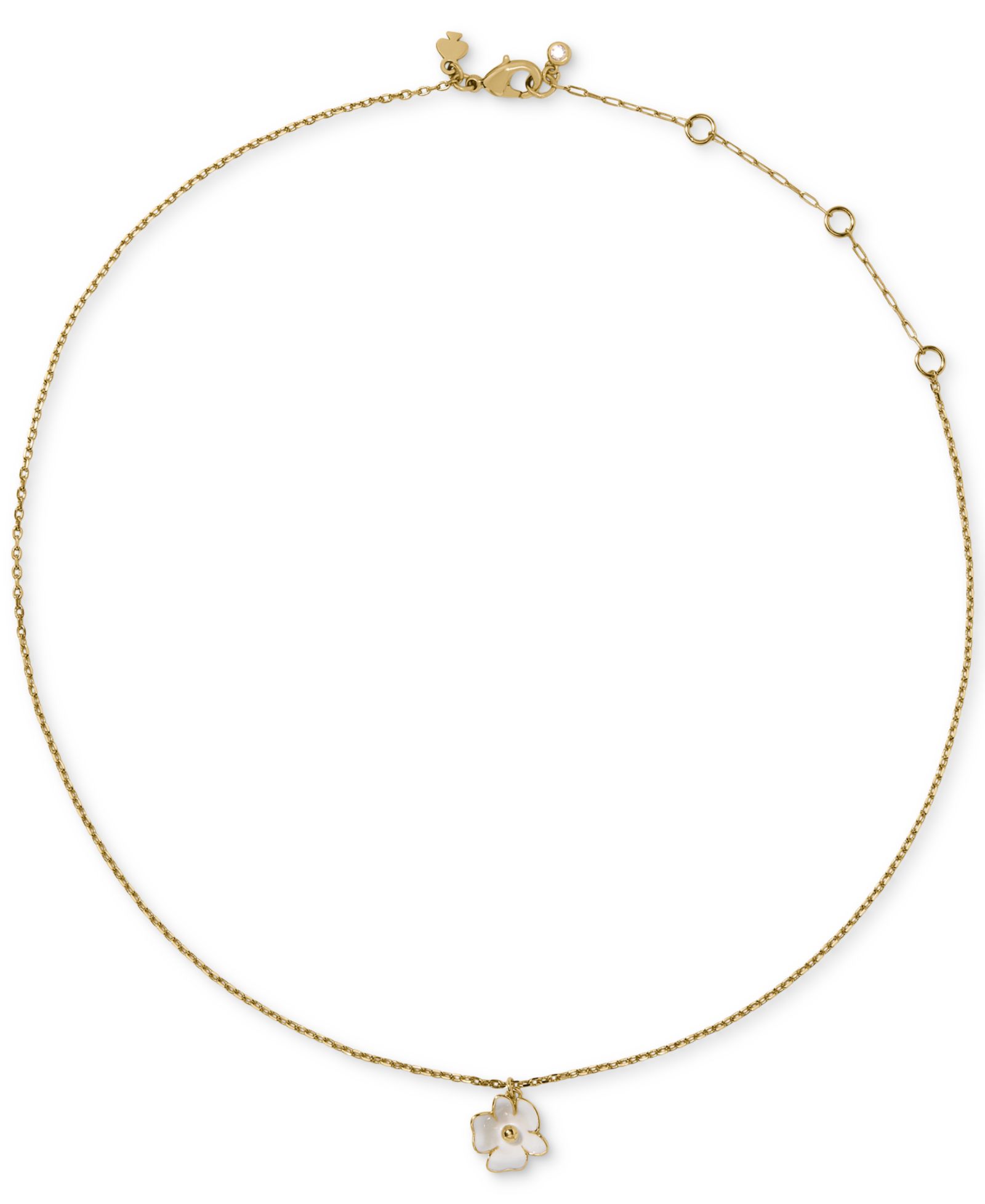 Колье-подвеска kate spade new york Golden Bloom с кубическим цирконием