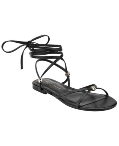 Женские сандалии Marc Fisher LTD Este Leather Strappy Tie-Up