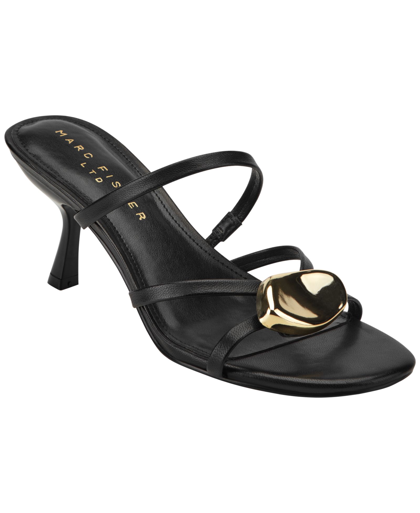 Marc Fisher LTD Женские Natesa Ornamented Strappy Leather Dress Sandals