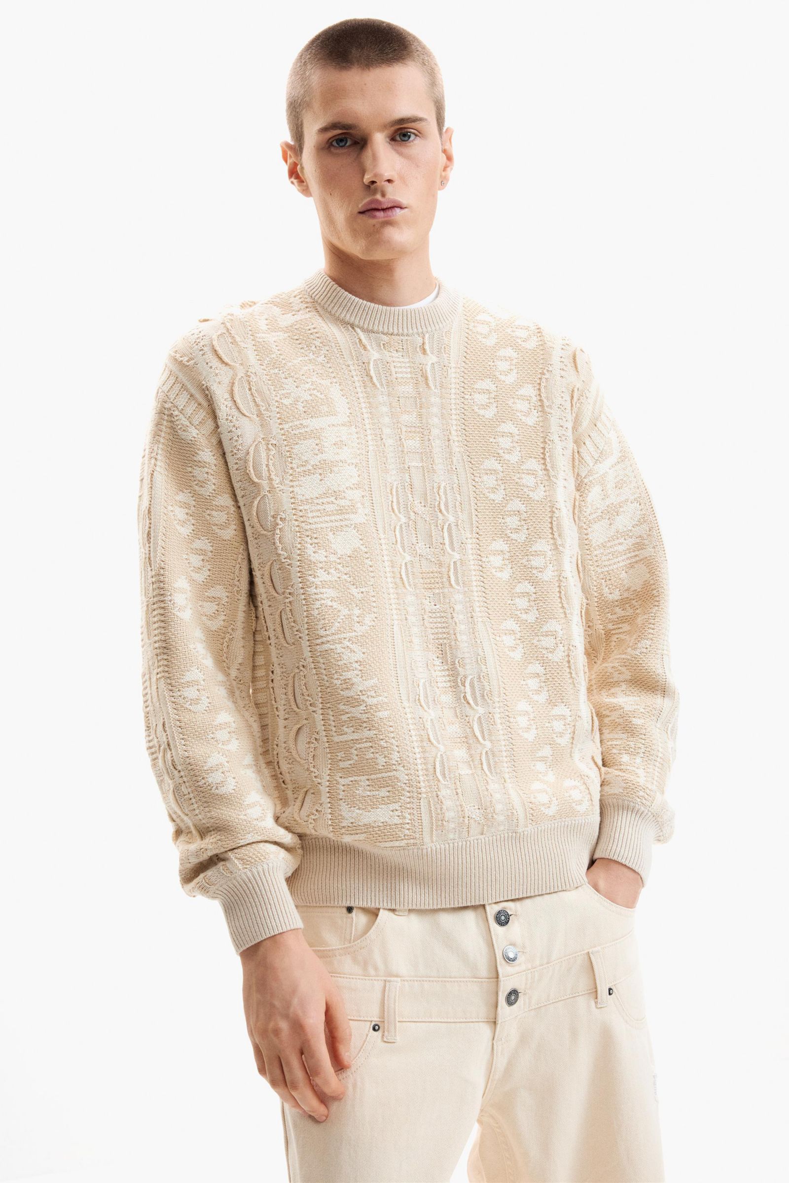 Desigual Men's Vintage Knit Sweater