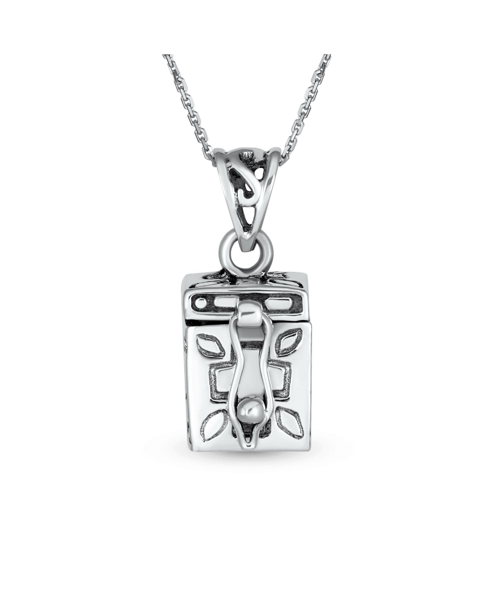 Подвеска Bling Jewelry Religious Ichthys Jesus Locket Box из серебра.925 Sterling Silver