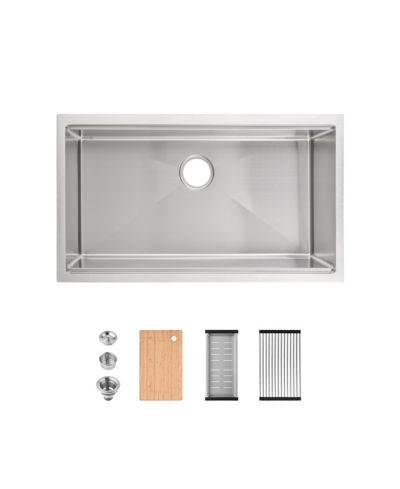 Кухонная мойка Flynama 33" x 19" Stainless Steel Single Bowl Undermount