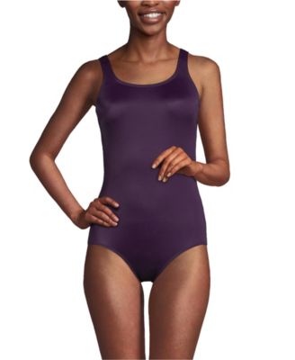 Lands' End Women's DD-Cup Tugless Low Leg One Piece Swimsuit