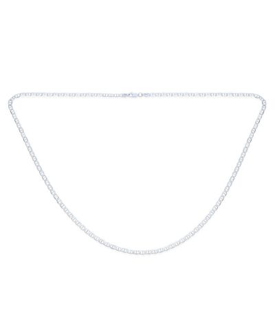 Bling Jewelry Мужской цепь Anchor Mariner из серебра.925 4MM 16"