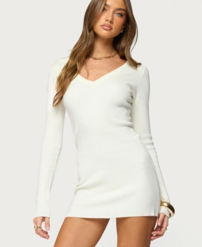 Женское трикотажное мини-платье Edikted Kaitlyn Long Sleeve
