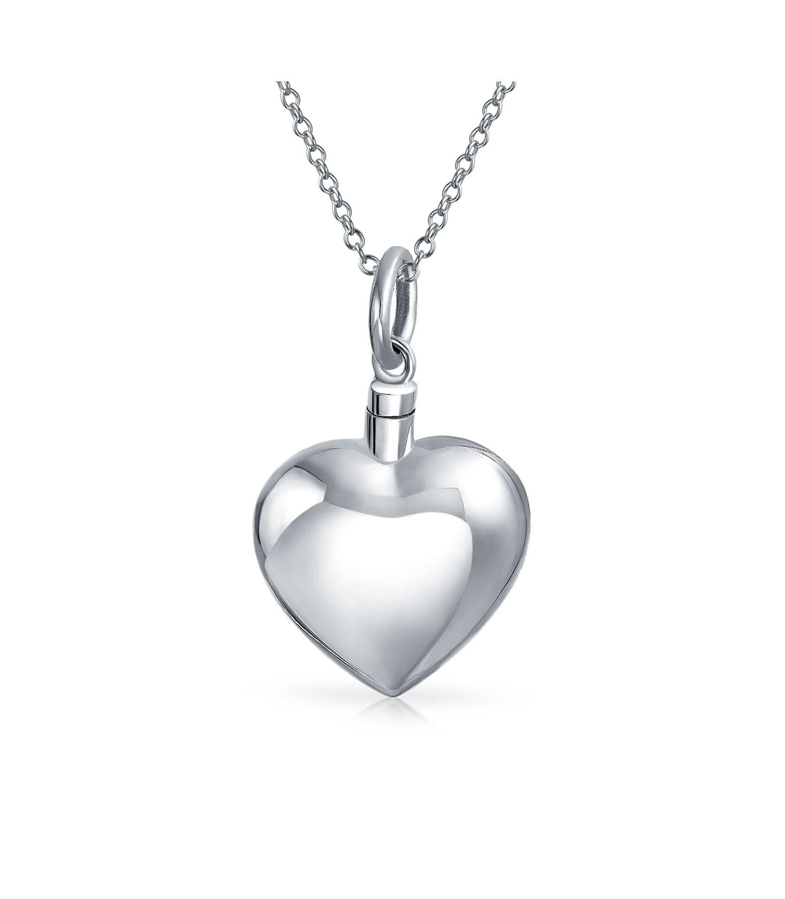 Подвеска-кулон Bling Jewelry Keepsake Puff Heart.925 Sterling Silver