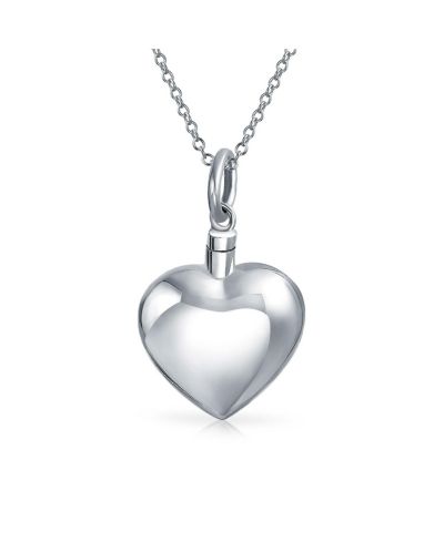 Подвеска-кулон Bling Jewelry Keepsake Puff Heart.925 Sterling Silver
