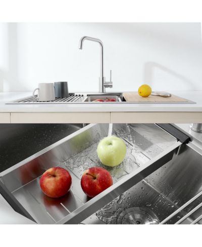 Кухонная мойка flynama 33x22inch Stainless Steel Single Bowl с разделочной доской