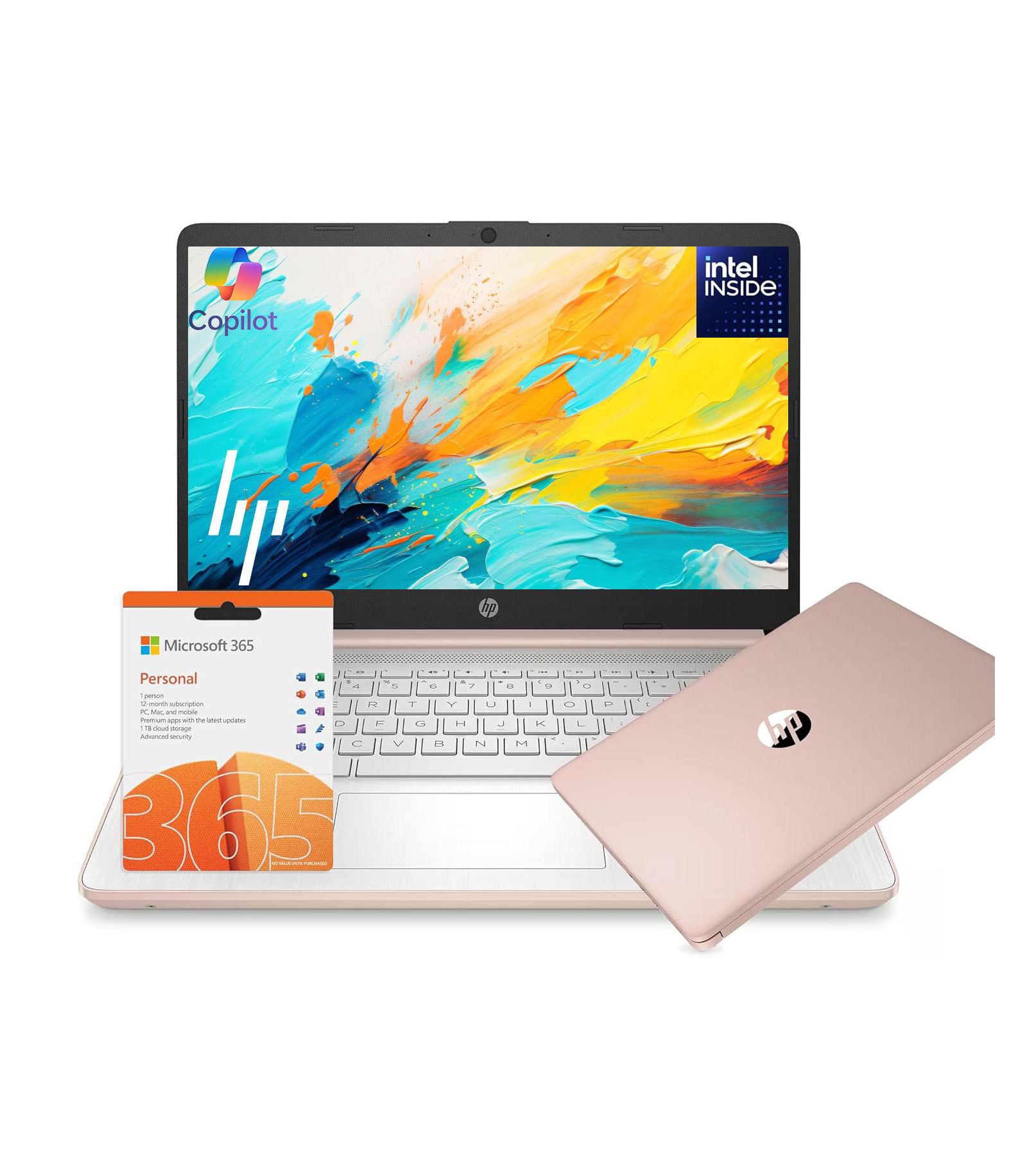 HP Essential ноутбук 14" Intel N-Series 4GB RAM Intel Graphics 128GB eMMC Windows 11 Home 60Hz - Rose