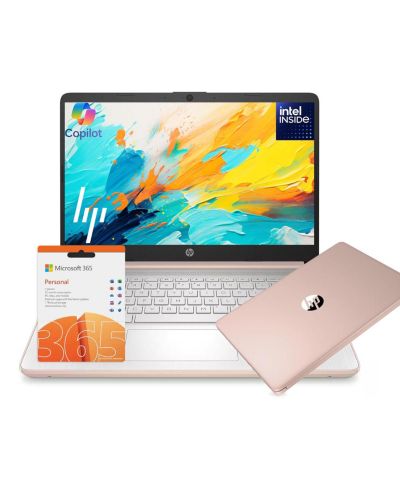 HP Essential ноутбук 14" Intel N-Series 4GB RAM Intel Graphics 128GB eMMC Windows 11 Home 60Hz - Rose
