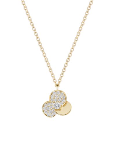 Diamond Pendant Necklace (1/3 ct. t.w.) in 14k Gold Over Sterling Silver