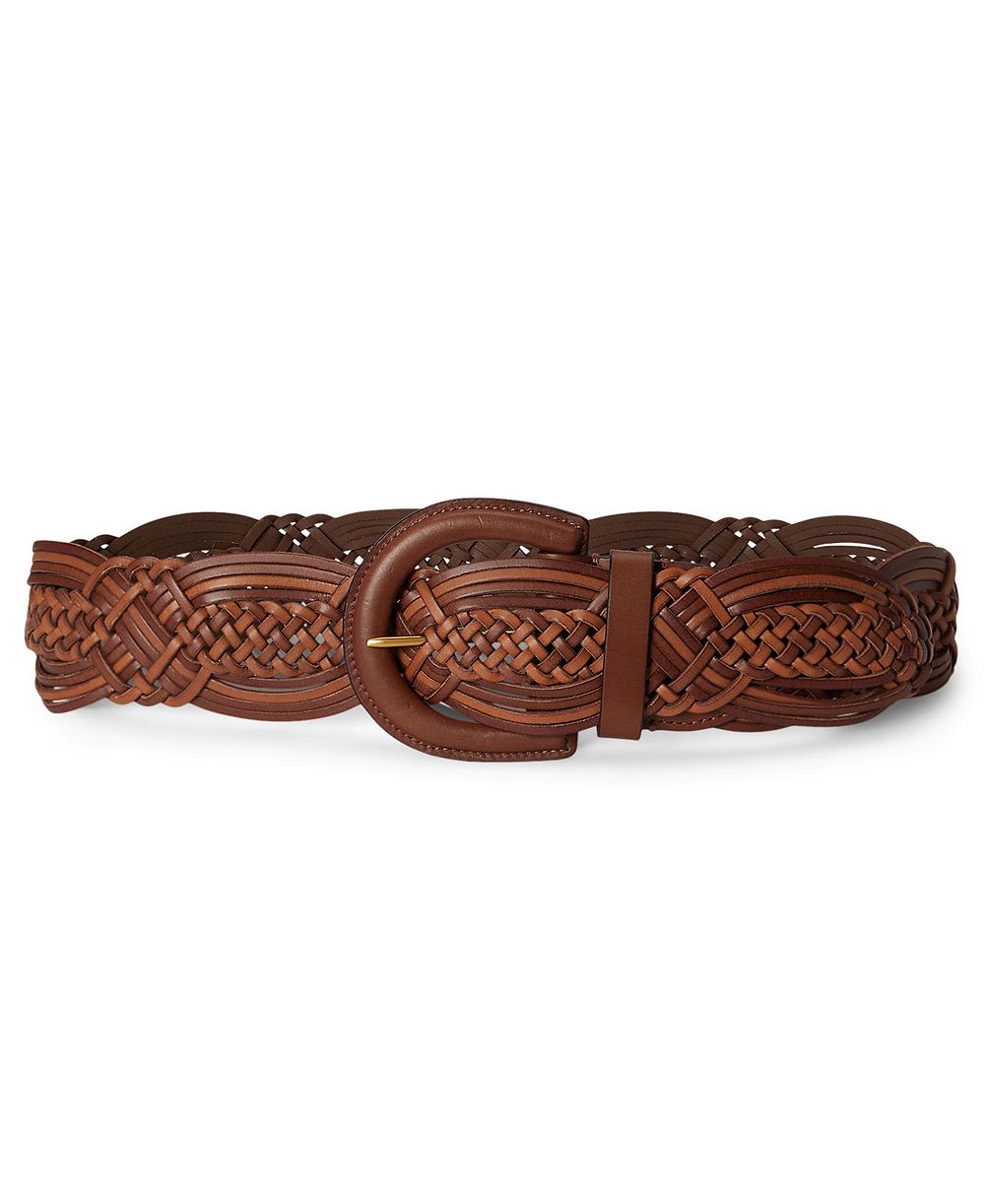 Lauren Ralph Lauren Braided Leather Belt