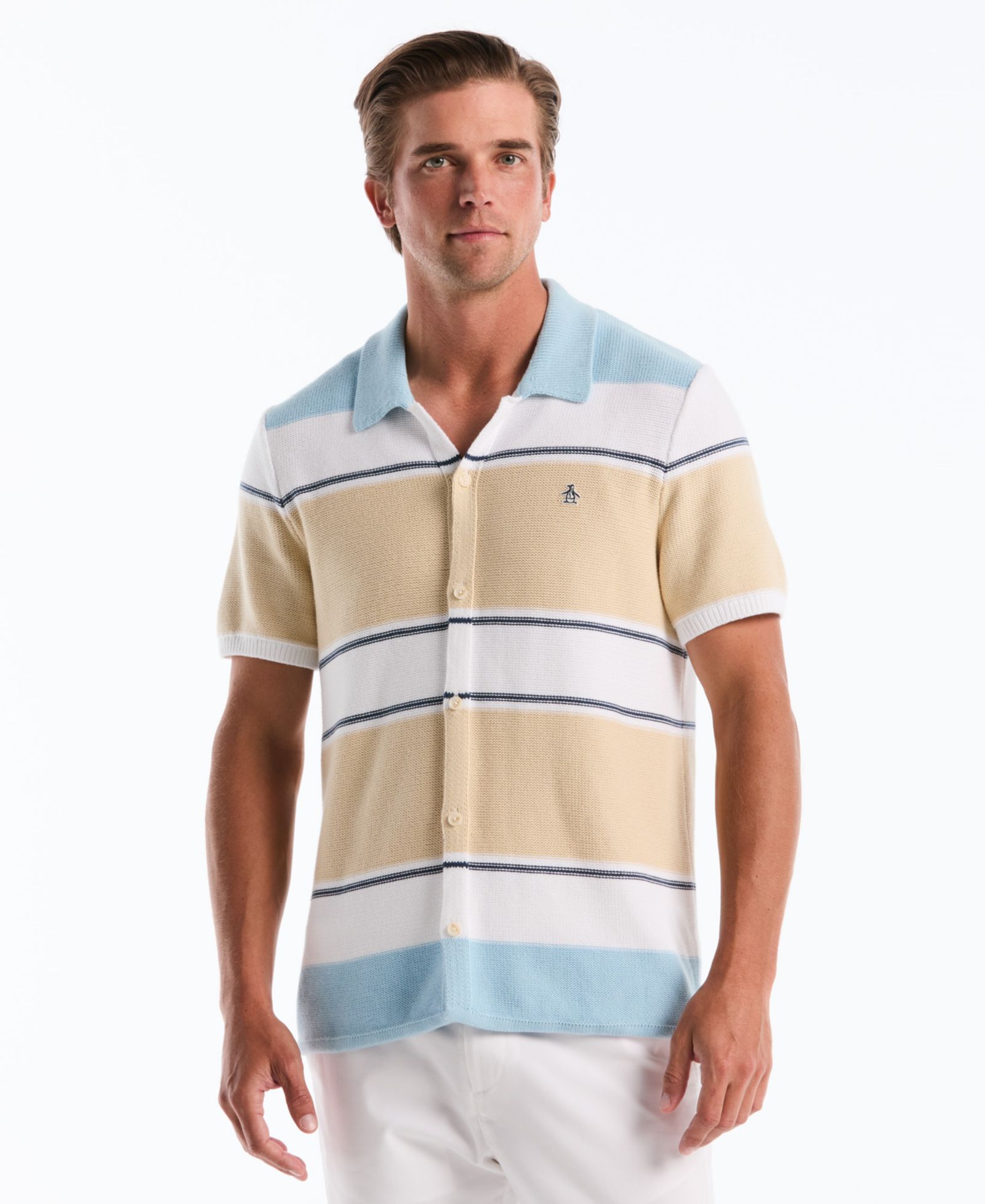 Мужская рубашка Original Penguin Cotton Color-Block Stripe