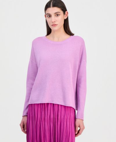 Eileen Fisher Women's Linen & Cotton Relaxed  Sweater