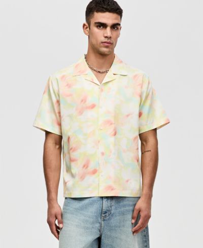Мужская рубашка Mode of One Relaxed-Fit Floral с коротким рукавом