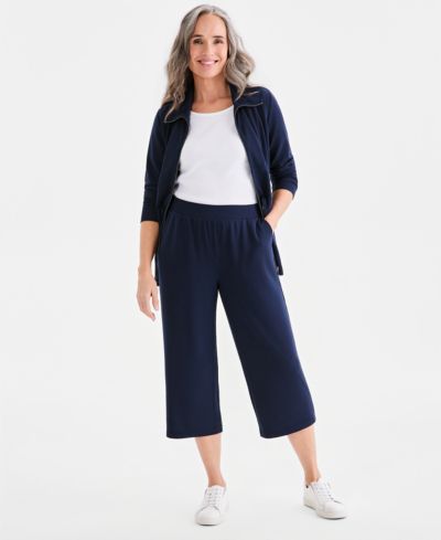 Женские трикотажные брюки-капри Style & Co LuxLounge