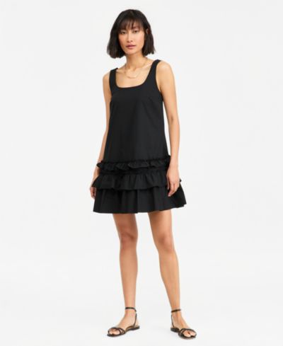 Женское платье On 34th Women's Scoop-Neck Sleeveless Tiered-Ruffle-Hem