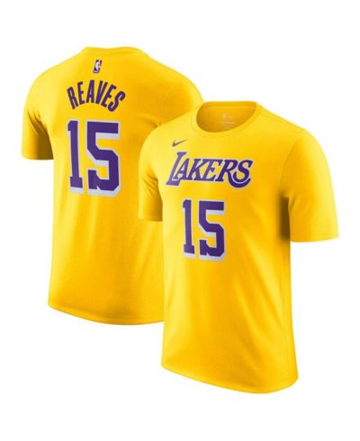 Мужская футболка Nike Gold Los Angeles Lakers Icon Edition Austin Reaves Name & Number