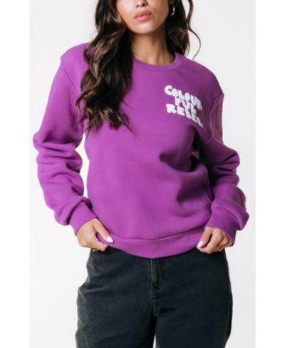 Женский свитшот Colourful Rebel Logo Wave Puff Relaxed