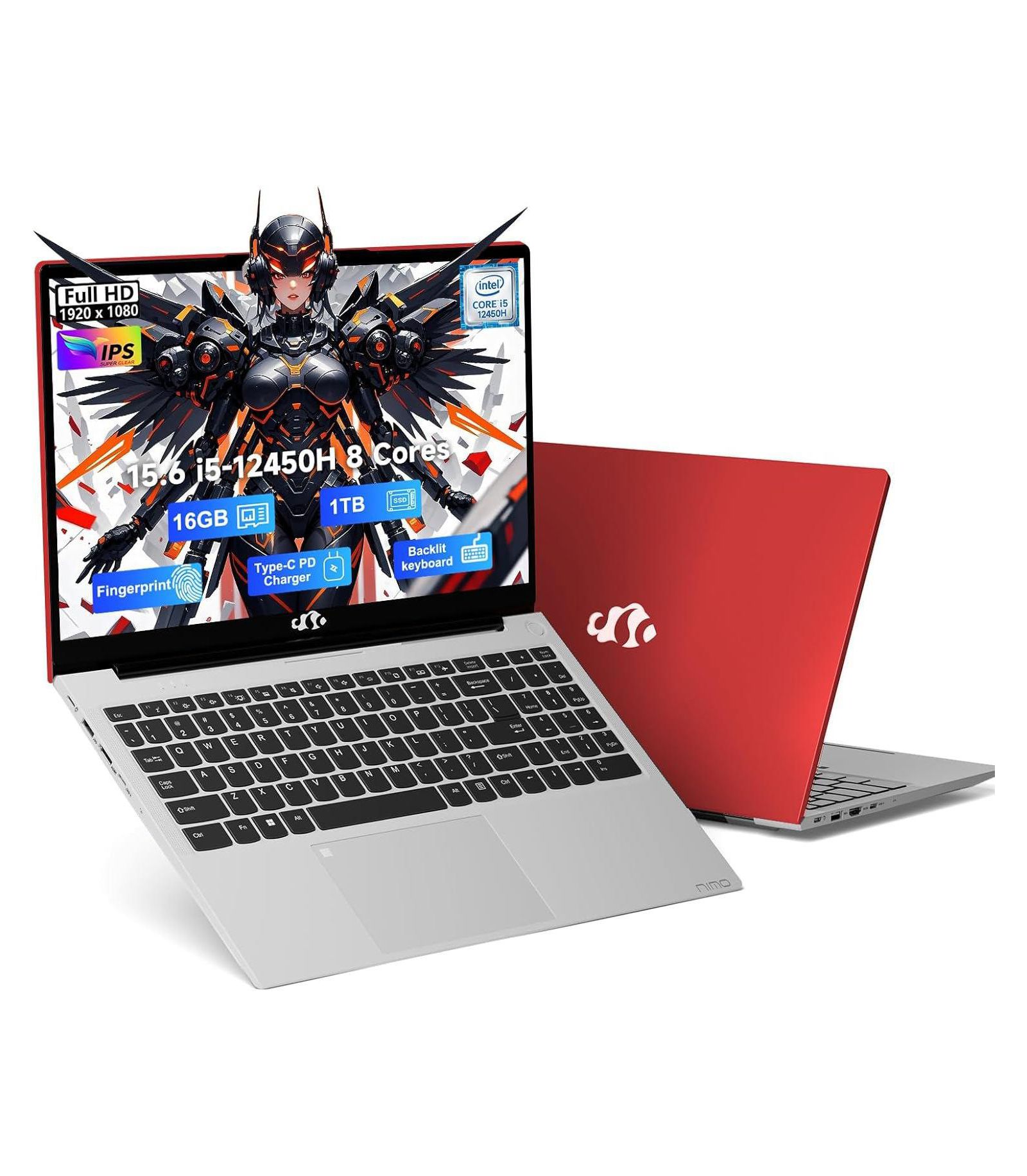 Ноутбук NIMO 15.6" FHD IPS 8 Cores Intel i5-12450H 32GB RAM 1TB SSD WiFi 6