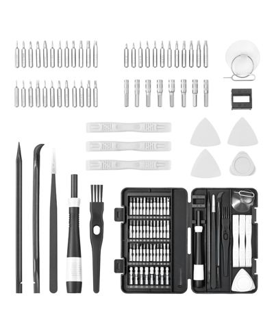 Mecale 59-Piece Precision Screwdriver Set, Phillips, Flat, Torx & Pentalobe Bits with Tweezer, Small Repair Tool Kit
