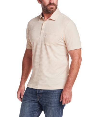 Weatherproof Vintage Мужской Diamond Textured Polo Shirt