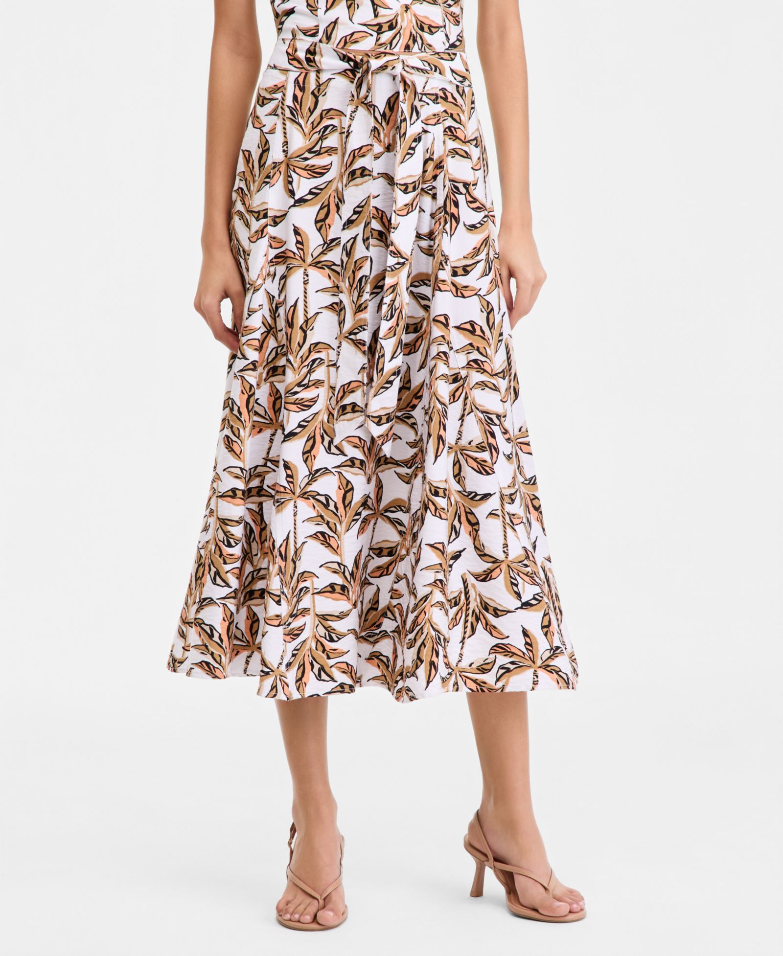 I.N.C. International Concepts Women's Printed Tie-Waist Midi Skirt, Macy's Exclusive