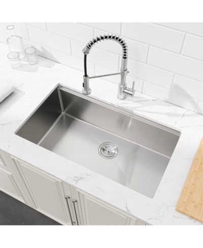 Кухонная мойка flynama 30x19inch из нержавеющей стали с разделочной доской