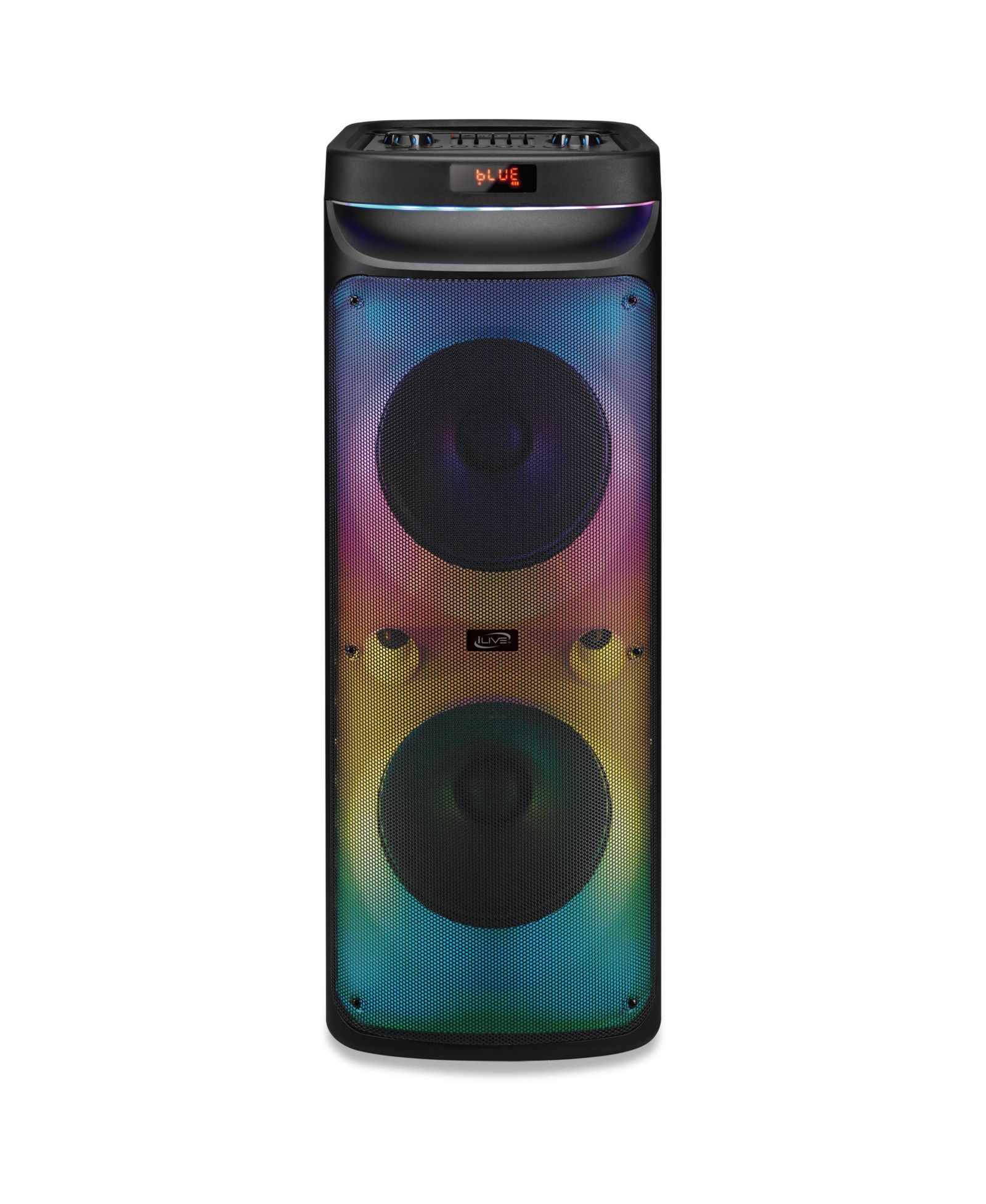 Ilive LightShow+ ISB653B Wireless Bluetooth Music-Reactive LED Lights Speaker System