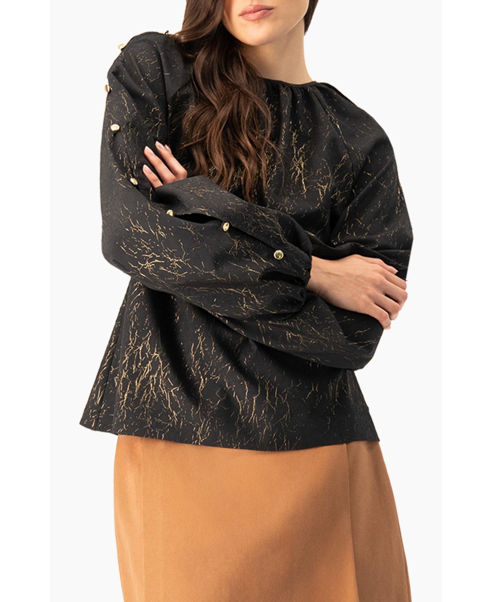Женская блузка Ivonne Long Sleeve V-Neck