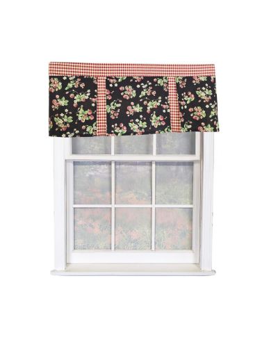 RLF Home Декоративная занавеска на окно Strawberry Pleated 50" x 17"
