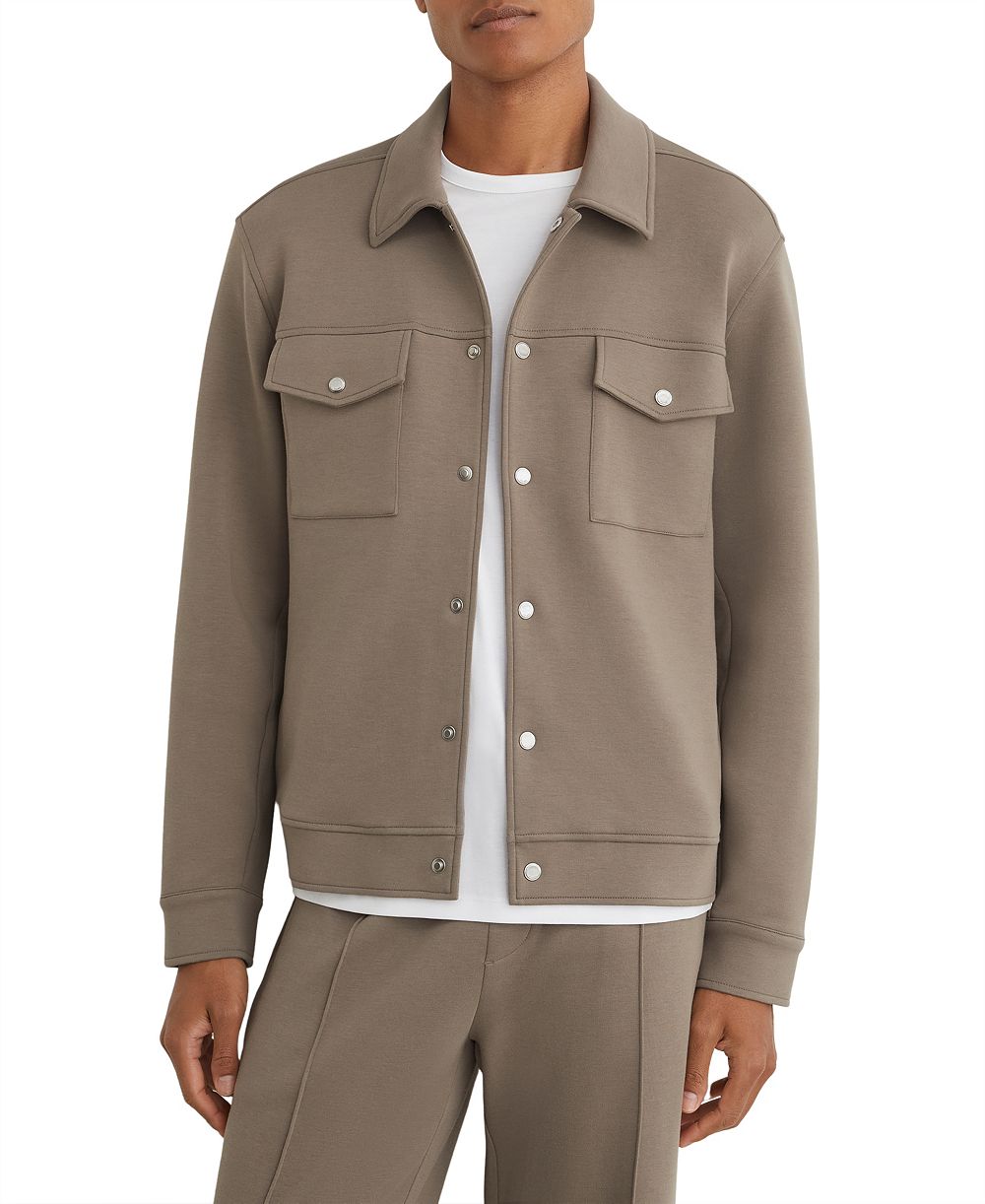 Мужская рубашка из замшевого джерси, REISS