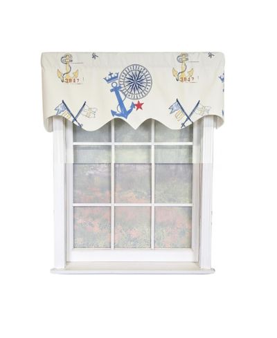 RLF Home RLF Home Navigator Regal оконная занавеска, 100% хлопок, 50" x 17"