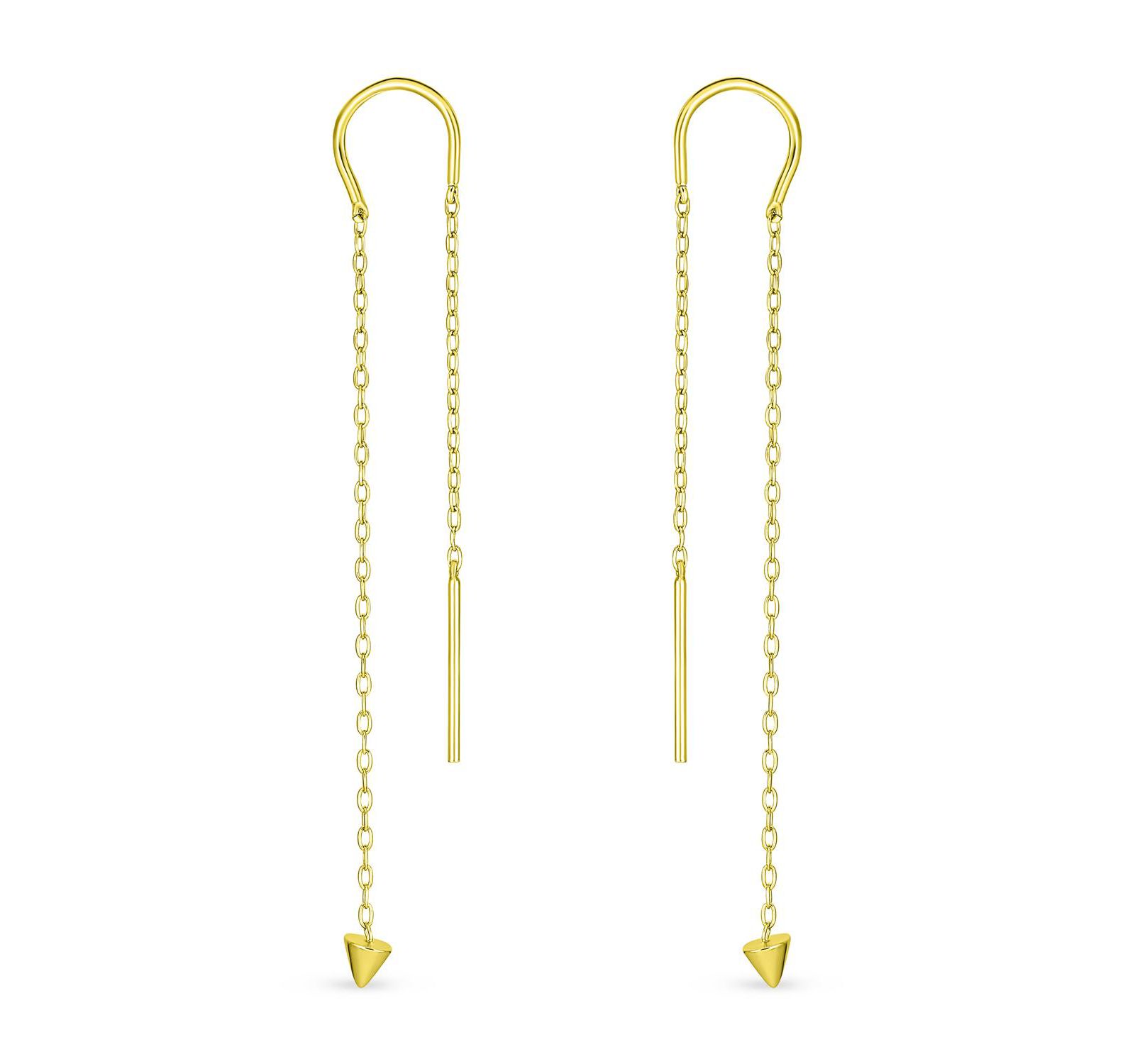 Bling Jewelry минималистичные серьги-протяжки со стрелой из серебра 925