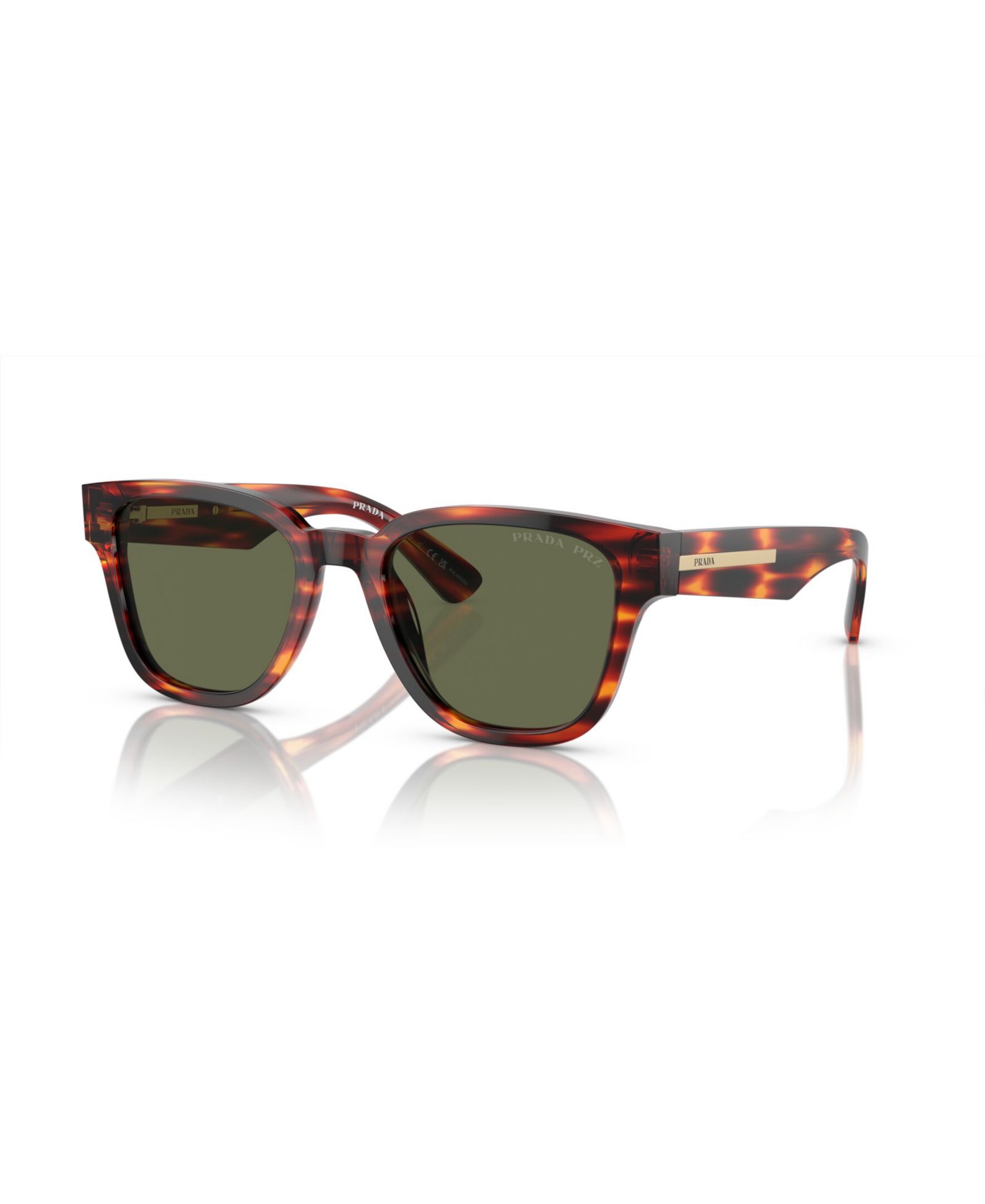 Prada Men's Rectangle Polarized Sunglasses, PR A04S