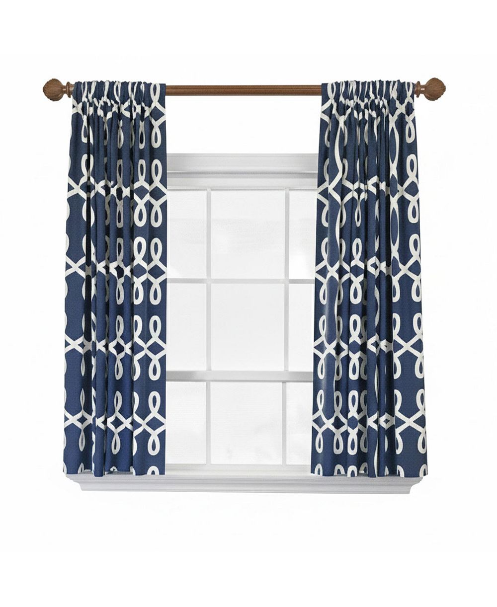 Комплект штор RLF Home Oblique 100% Cotton Rod Pocket 2 Panels
