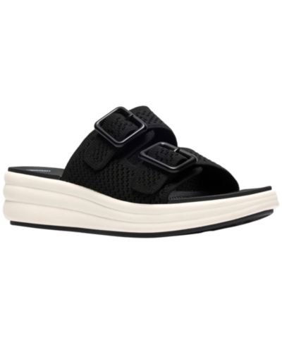 Clarks Women's Drift Faye Round Toe Wedge Sandals