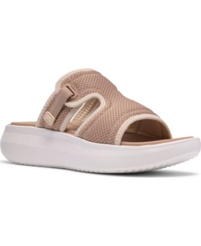 Clarks Women's Solevana Mist Slip-On Wedge Sandals