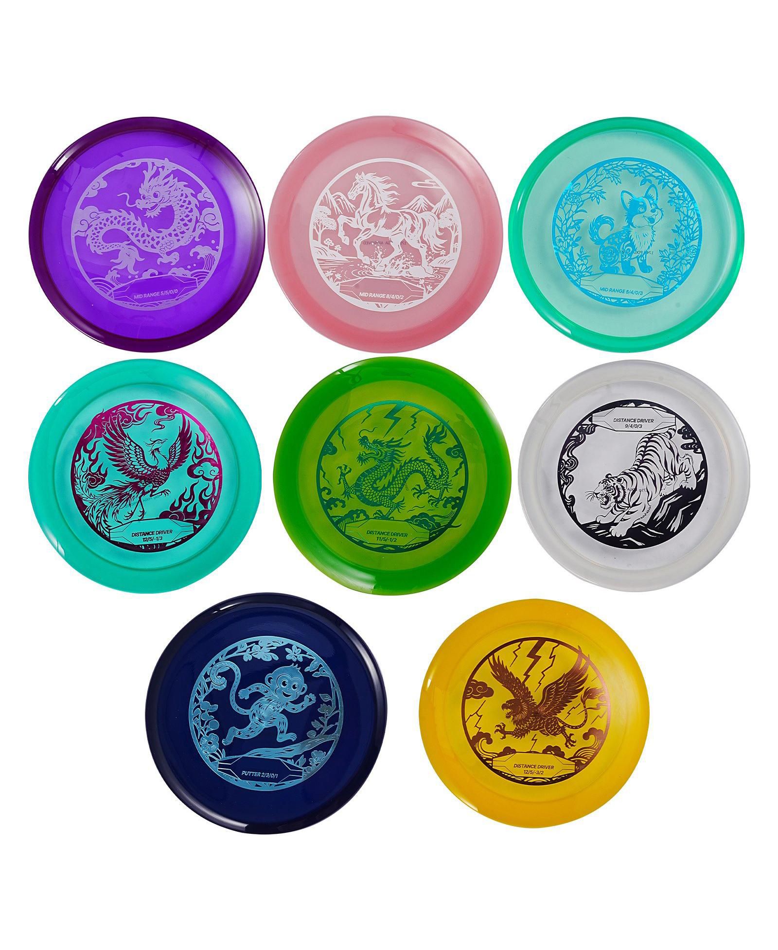 Набор для диск-гольфа SUGIFT 8-Pack Starter Discs PDGA Approved
