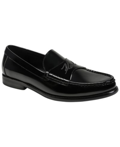 KARL LAGERFELD PARIS Men's Embroidered Logo Slip-On Loafers