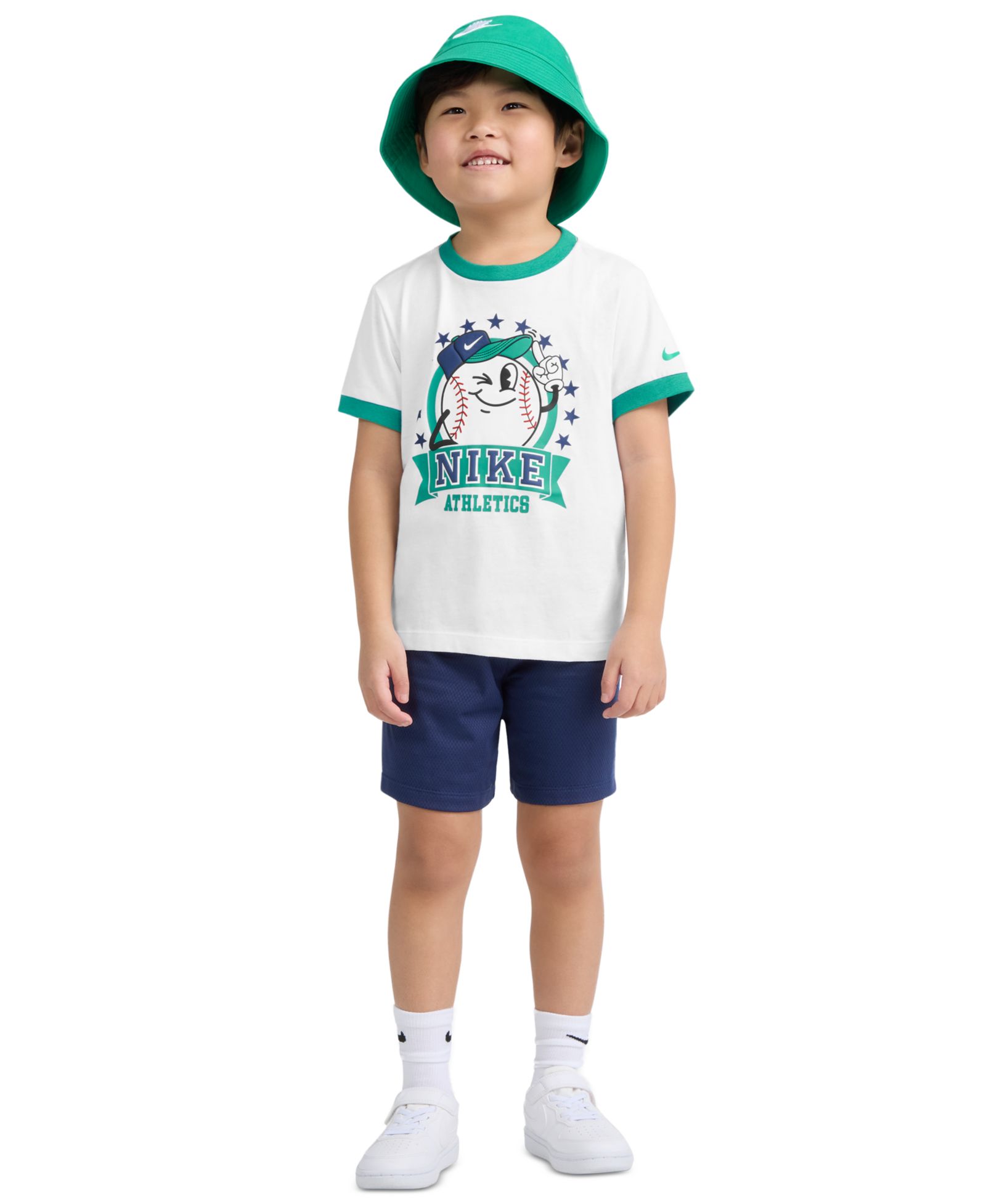 Nike Boys' 4-7 Dri-FIT Baseball Character Short-Sleeve T-Shirt and Shorts, 2-Piece Set