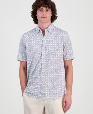 Tommy Bahama Men's San Lucio Sol Geo Short-Sleeve Shirt