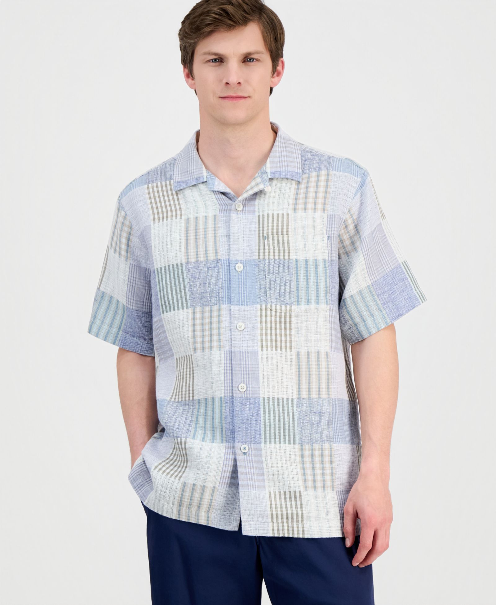 Мужская рубашка Tommy Bahama Patchwork Sands Linen-Blend
