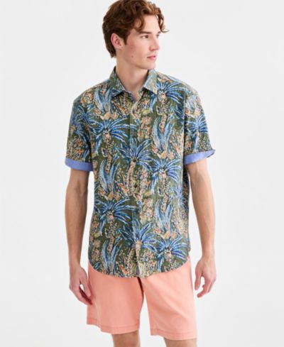Мужская рубашка Tommy Bahama Nova Wave Feira Fronds с коротким рукавом