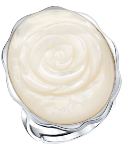 Macy's Mother Of Pearl Ring in Sterling Silver