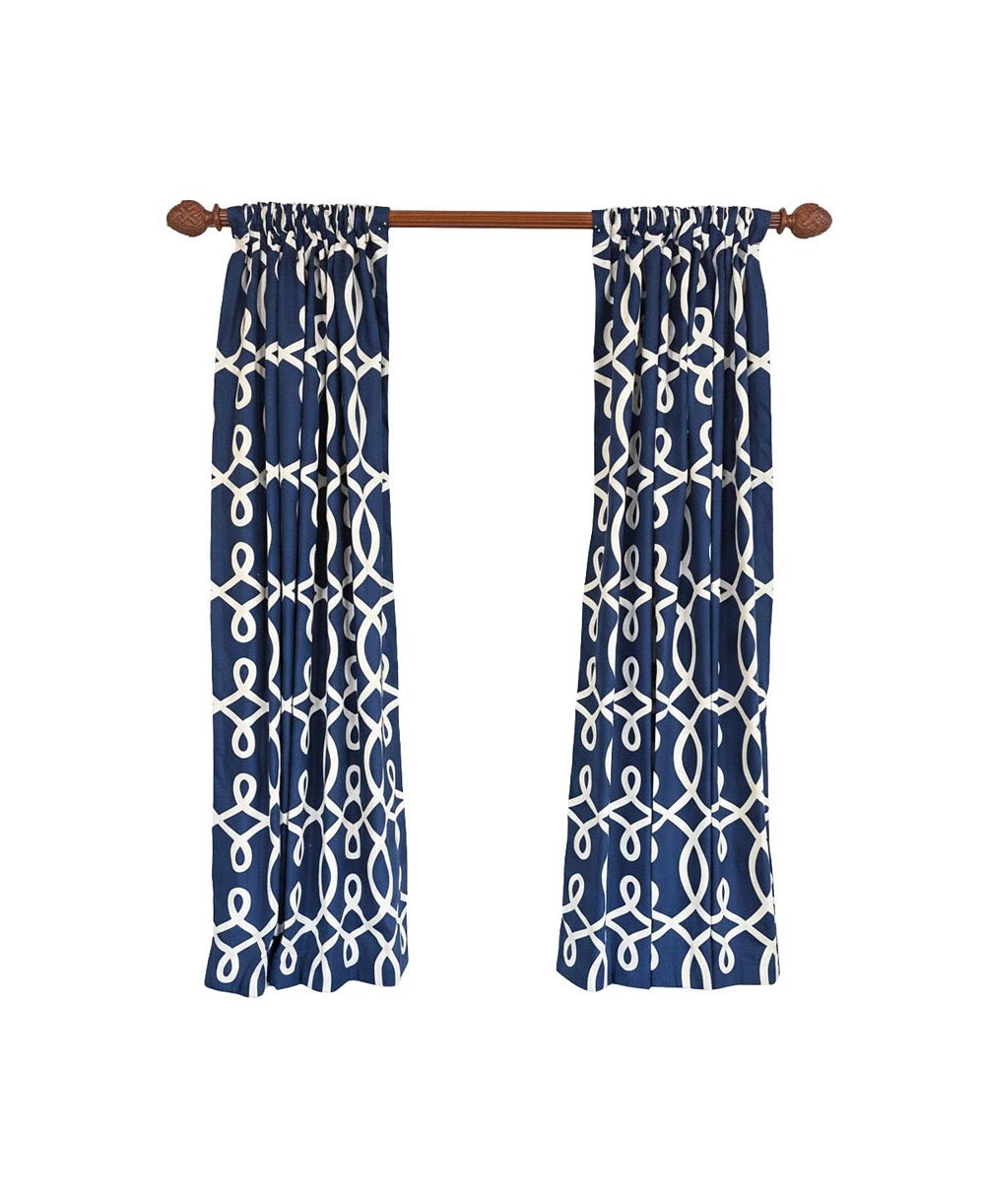 Комплект из 2 панелей RLF Home Oblique 100% Cotton Rod Pocket Window Curtain