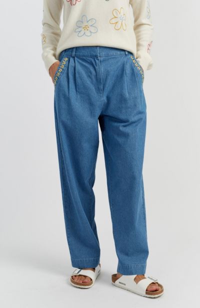 Брюки Chinti & Parker Women's Chambray Daisy