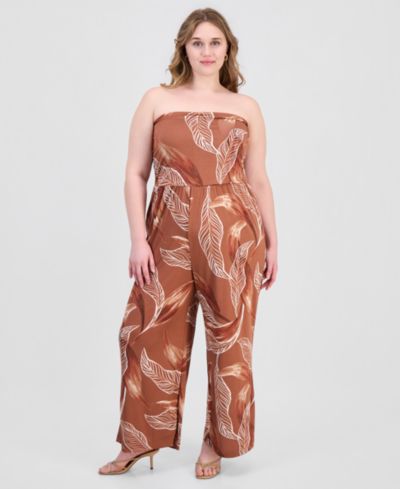 Женский комбинезон Derek Heart Plus Size Strapless Ruched