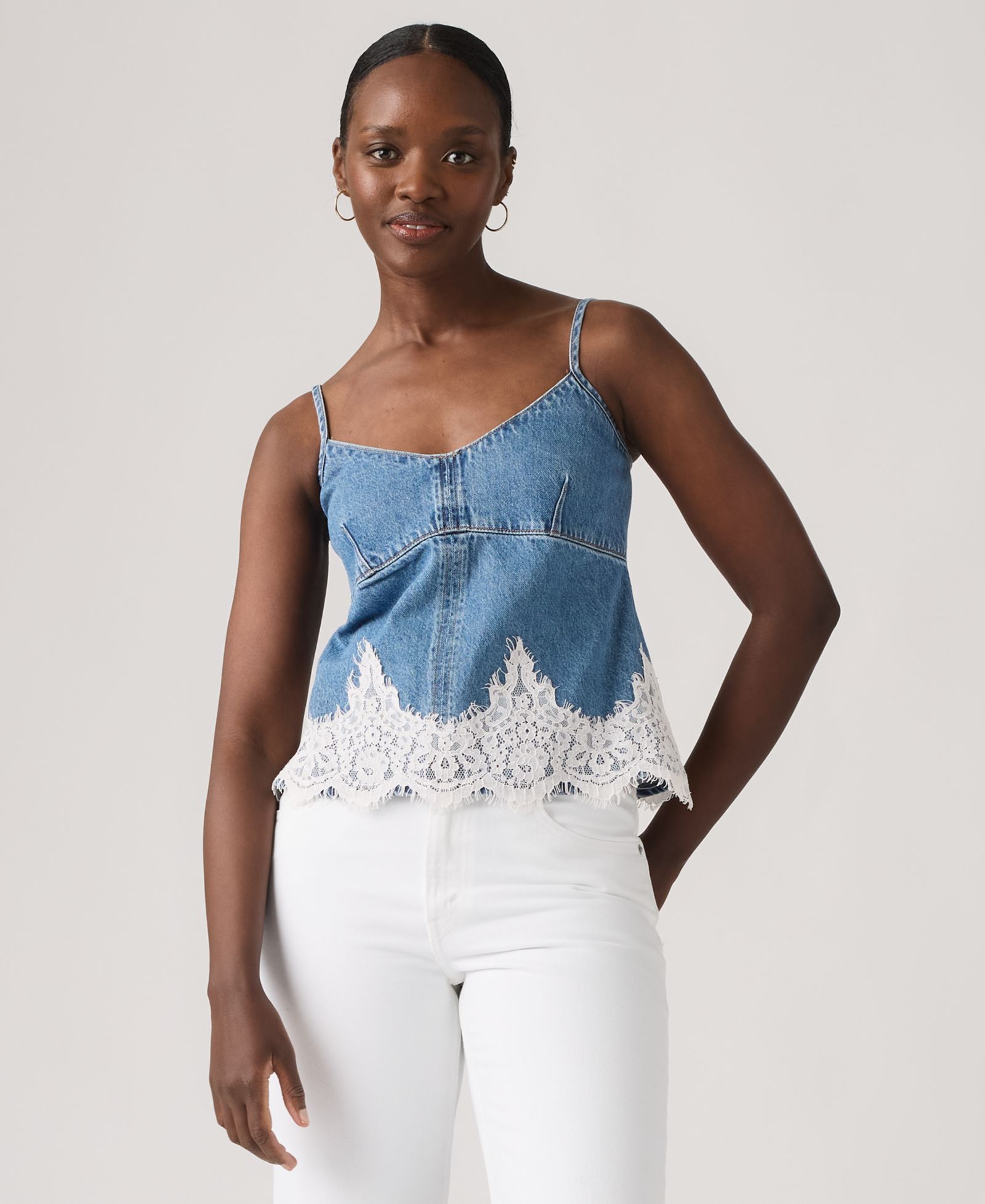 Levi's® Premium Women's 90s Denim Sleeveless V-Neck Cami Tank Top